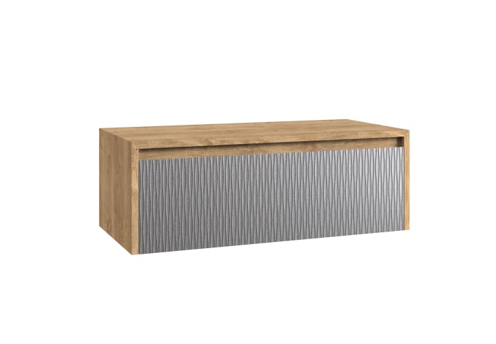 Meuble de salle de bains avec plan de toilette en bois Lambda Coycama principal 10