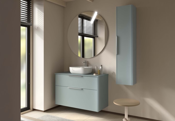 Luva Salgar meuble de salle de bain en bois avec plan de toilette environnement 7