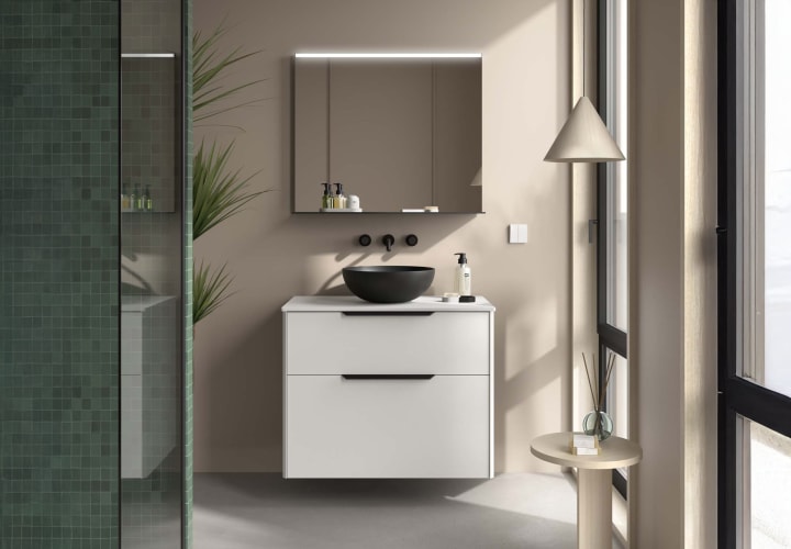 Luva Salgar meuble de salle de bain en bois avec plan de toilette principal 1
