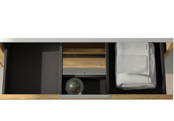 Ensemble de meubles de salle de bains Duox Bruntec détail 2