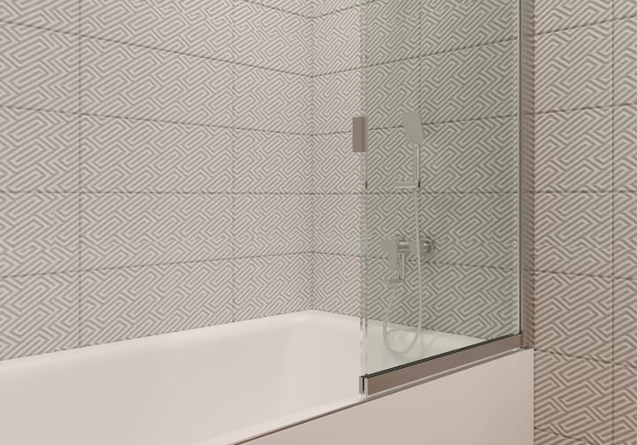 Paroi de baignoire coulissante et pivotante Milano Bruntec détail 3