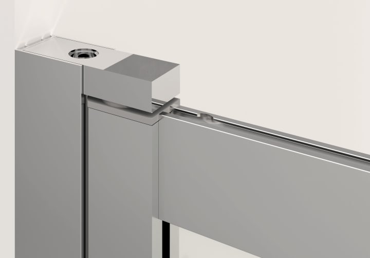 Paroi de baignoire coulissante et pivotante Milano Bruntec détail 6
