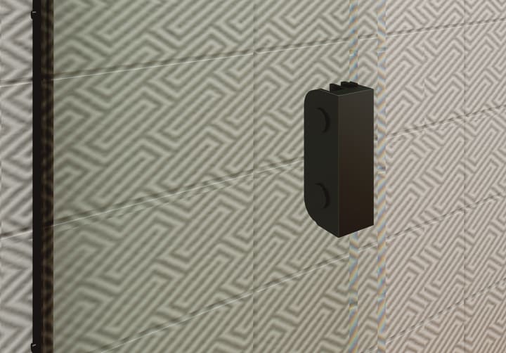 Paroi de baignoire coulissante et pivotante Milano Bruntec détail 4