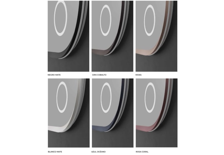 Miroir de salle de bain LED avec éclairage Rimini Ledimex détail 8