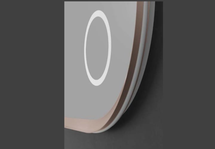 Miroir de salle de bain LED avec éclairage Rimini Ledimex principal 4
