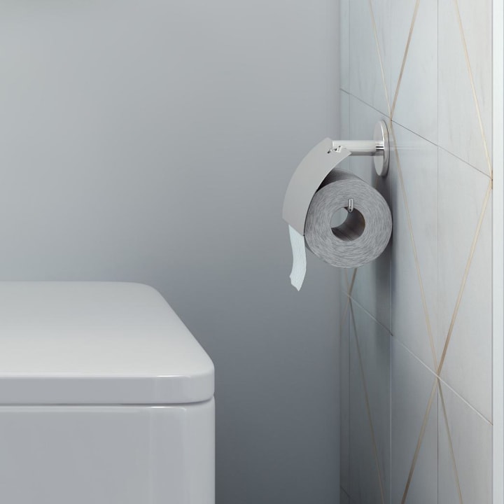 Porte-rouleau de toilette Duo Round Cosmic environnement 1