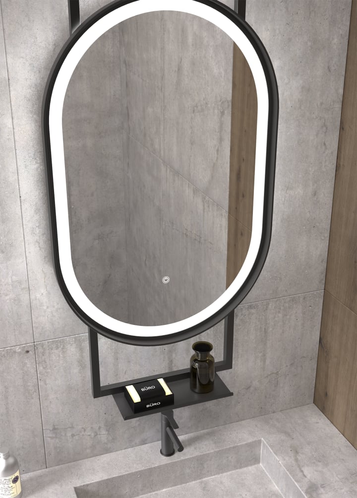 Miroir de salle de bains avec éclairage LED Boracay Eurobath détail 2