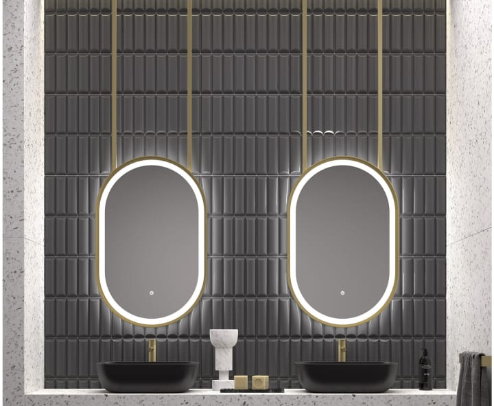 Miroir de salle de bains avec éclairage LED Boracay Eurobath principal 1