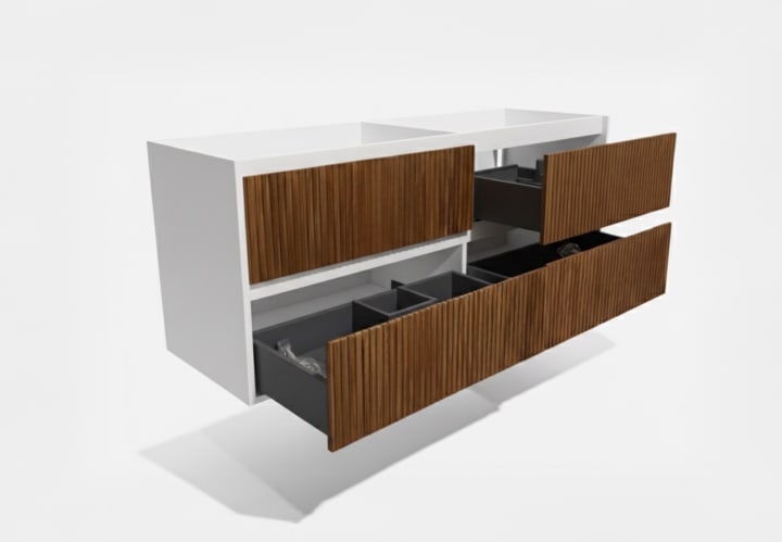 Ensemble de meubles de salle de bains Alpes 18 Bruntec principal 4