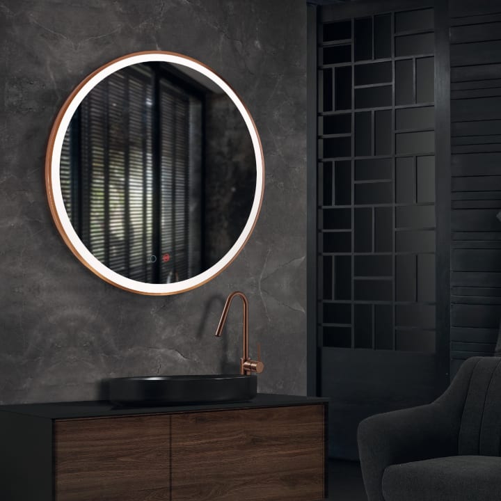 Miroir de salle de bains avec éclairage LED París Ledimex principal 3