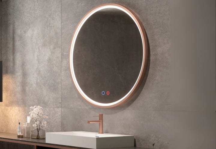 Miroir de salle de bains avec éclairage LED París Ledimex principal 4