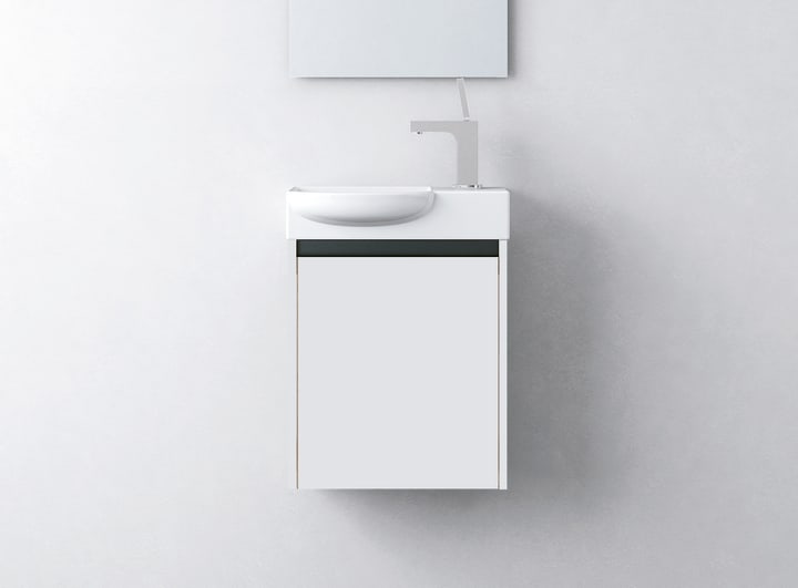 Ensemble meuble de salle de bain profondeur réduite 25 cm Slim Ávila Dos principal 3