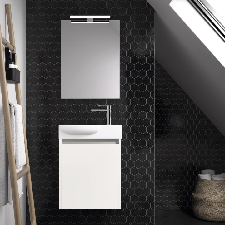 Ensemble meuble de salle de bain profondeur réduite 25 cm Slim Ávila Dos principal 1