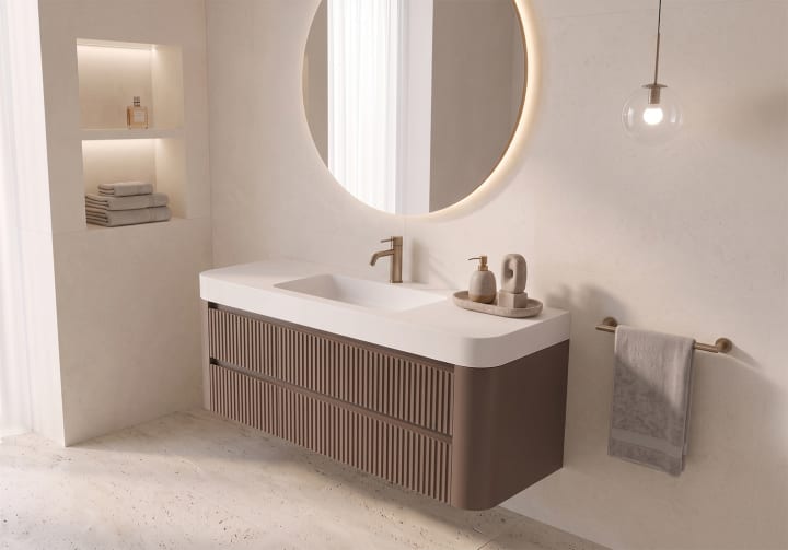 Ensemble de meubles de salle de bains Duna Bruntec détail 6