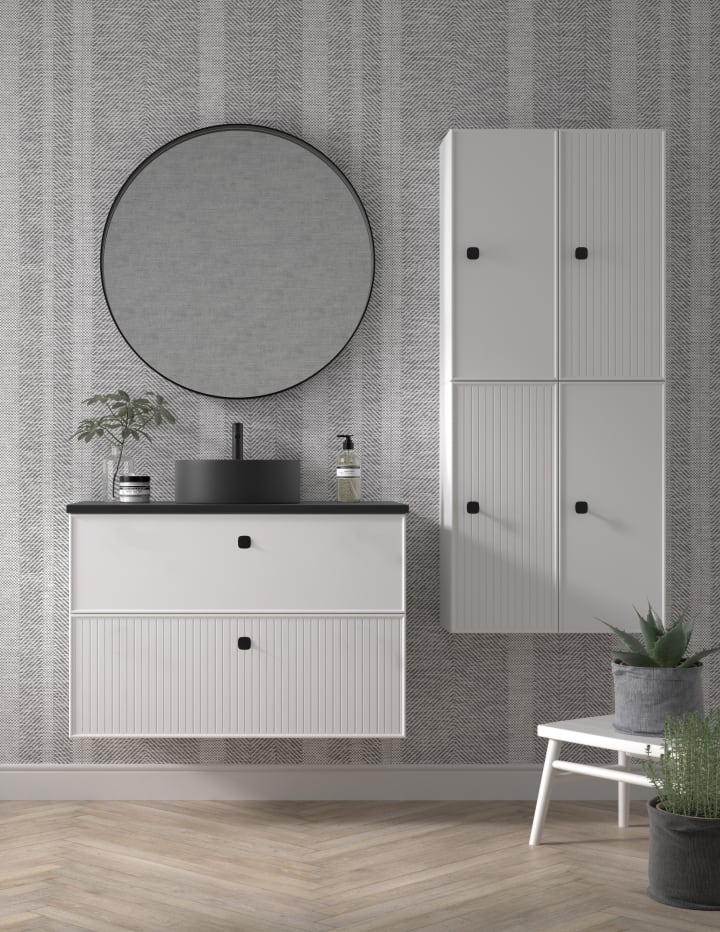 Meuble de salle de bains avec plan de toilette Microtec Blanca Avila Dos principal 1