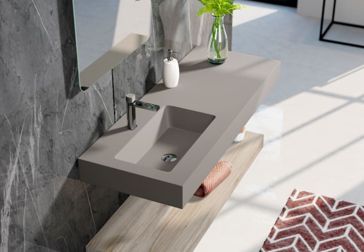 Lavabo suspendu Mara Masai Coycama environnement 15