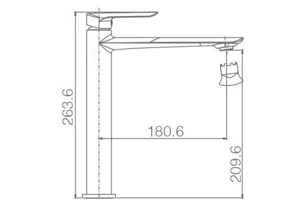 Mitigeur de lavabo Ural Imex croquis 6