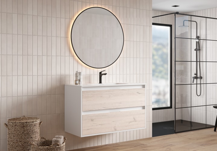 Ensemble complet de meubles de salle de bains Zaoma Bruntec environnement 9