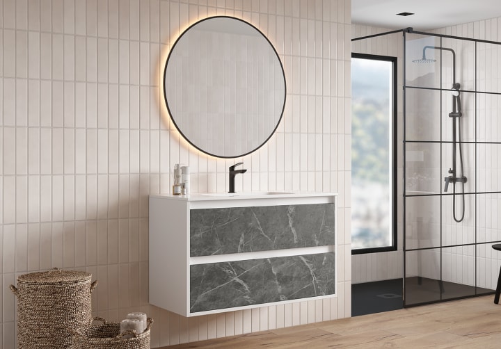 Ensemble complet de meubles de salle de bains Zaoma Bruntec environnement 8