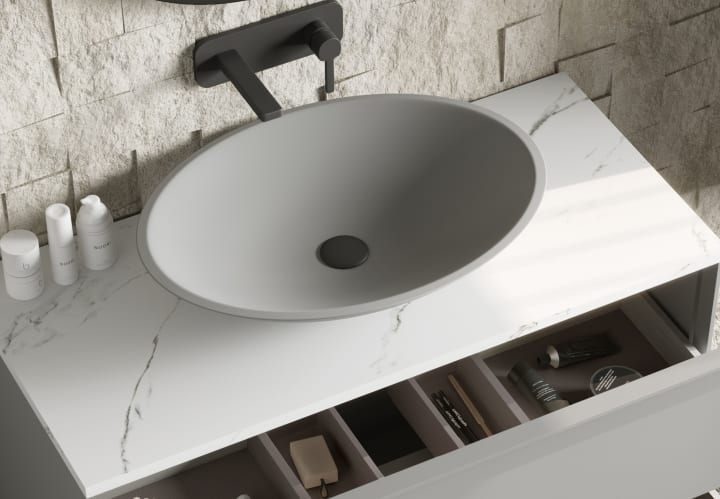 Vasque à poser Orbit Coycama détail 15