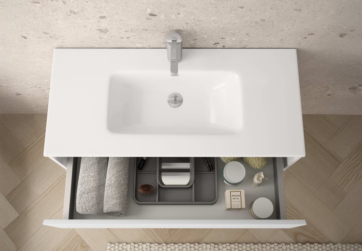 Meuble de salle de bains MDF laqués Vilma Bruntec détail 6