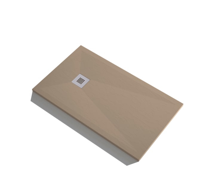 Receveur de douche en résine Design Basic St Bruntec option 14
