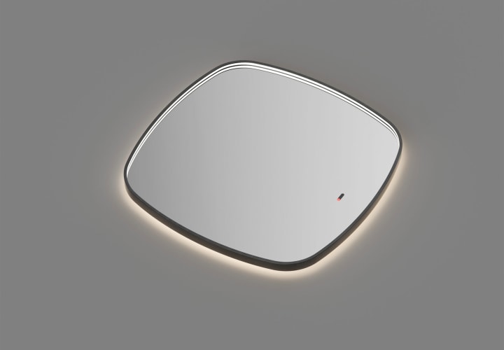 Miroir de salle de bains avec l'éclairage LED « Catania » de Ledimex détail 2
