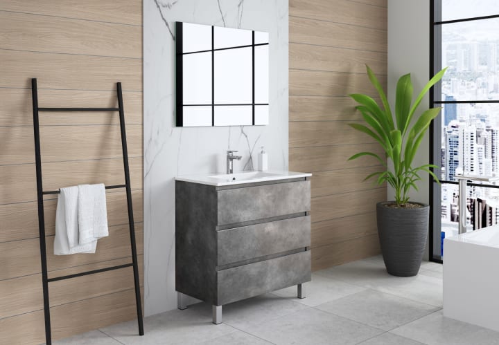 Ensemble de meubles de salle de bains Roma Bruntec principal 4