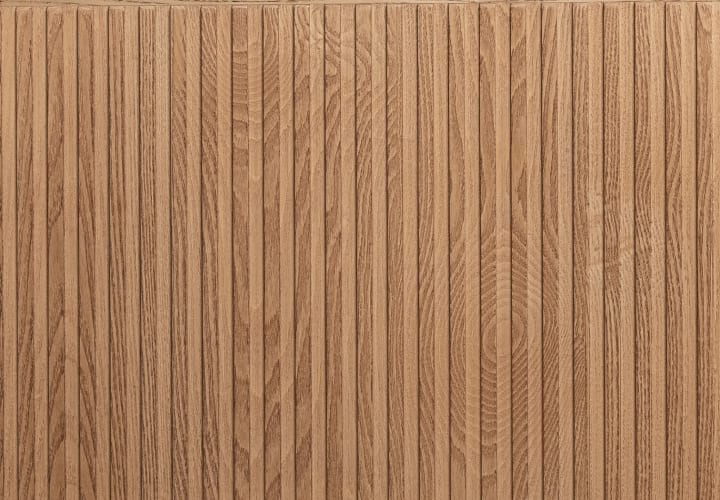 Meuble de salle de bain, plusieurs dimensions, en bois massif de frêne avec plan de toilette en bois Evo Curve Bruntec détail 6