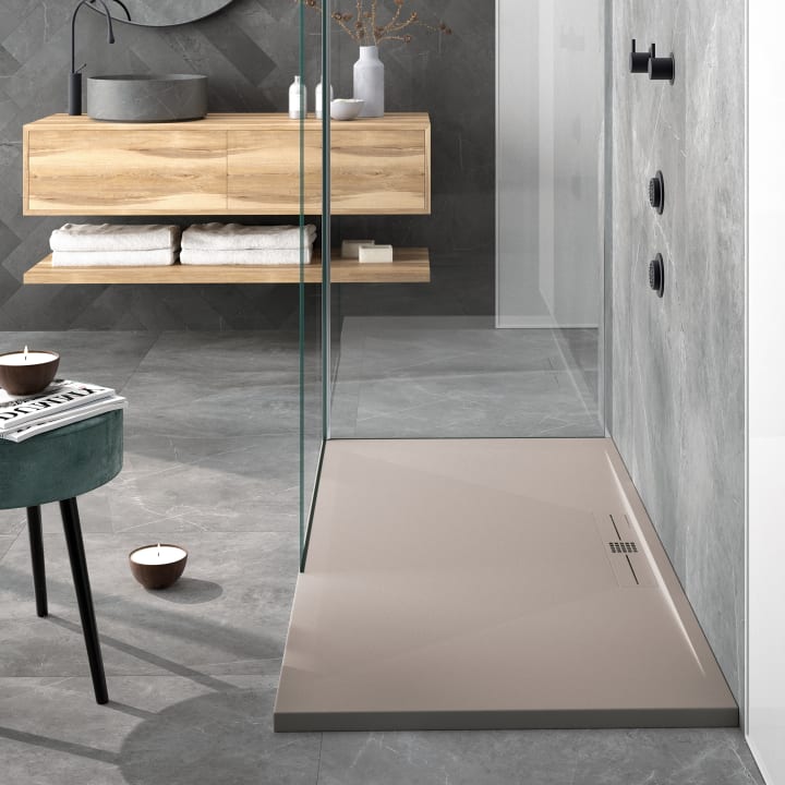Receveur de douche en résine Design Tiden Bruntec environnement 4