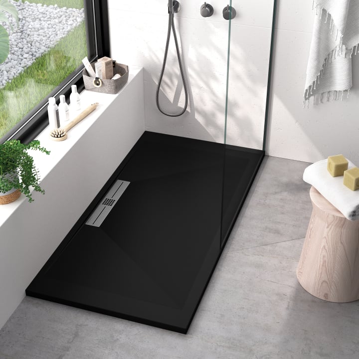 Receveur de douche en résine Design Tiden Bruntec environnement 5