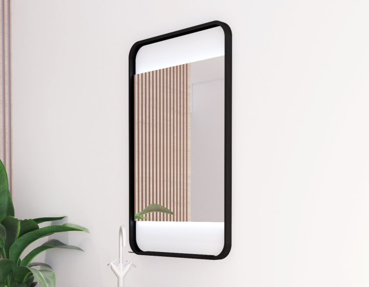 Miroir de salle de bain avec éclairage LED Sansa Bruntec principal 1
