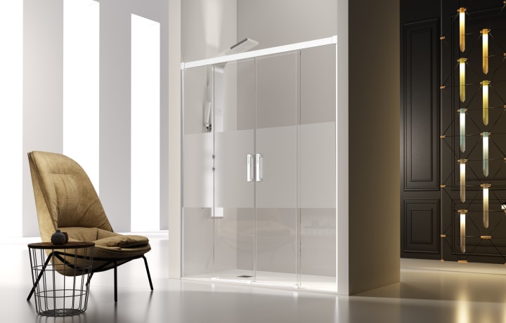 Paroi de douche en Glasé (GS100) Kassandra principal 4