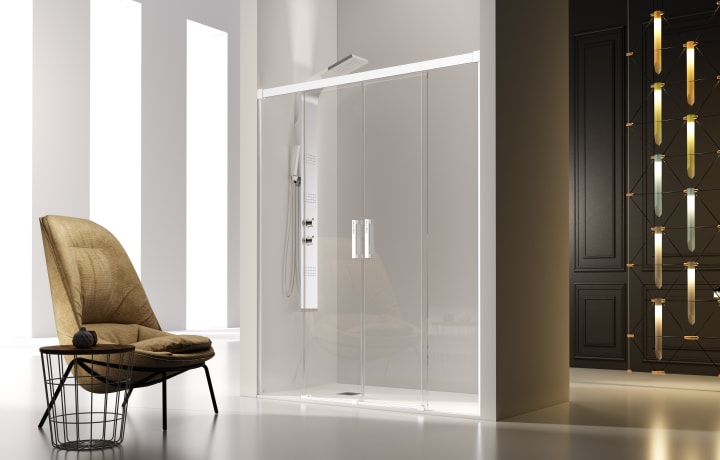 Paroi de douche en Glasé (GS100) Kassandra principal 2