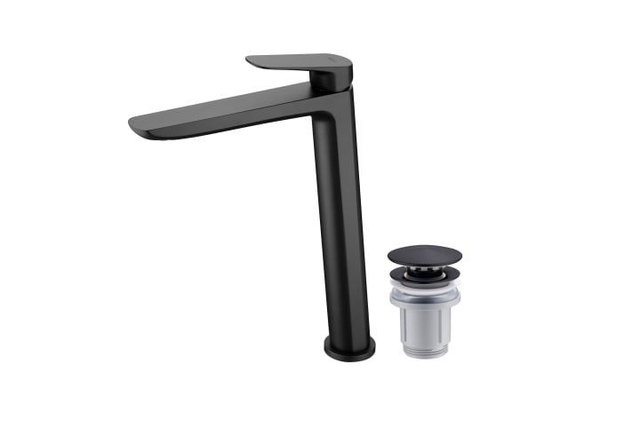 Pack Robinet de lavabo à bec haut Bélgica Imex + Bonde à déclic principal 1