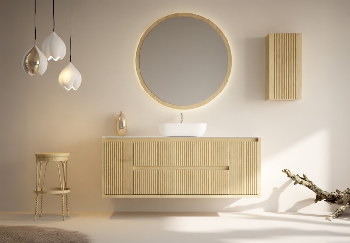 Meuble de salle de bains avec plan de toilette Alpes 13 Bruntec principal 1