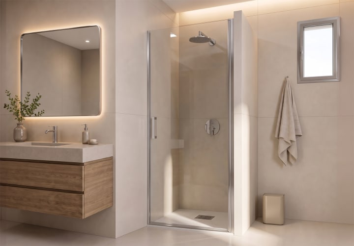 Paroi de douche sur mesure Carina Bruntec sur mesure principal 5