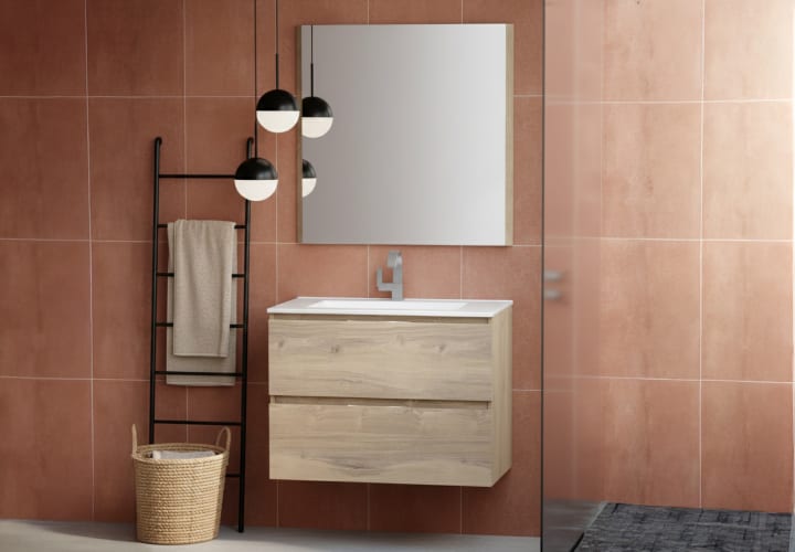 Meuble de salle de bains profondeur réduite 37,8 cm Aqua Campoaras principal 1