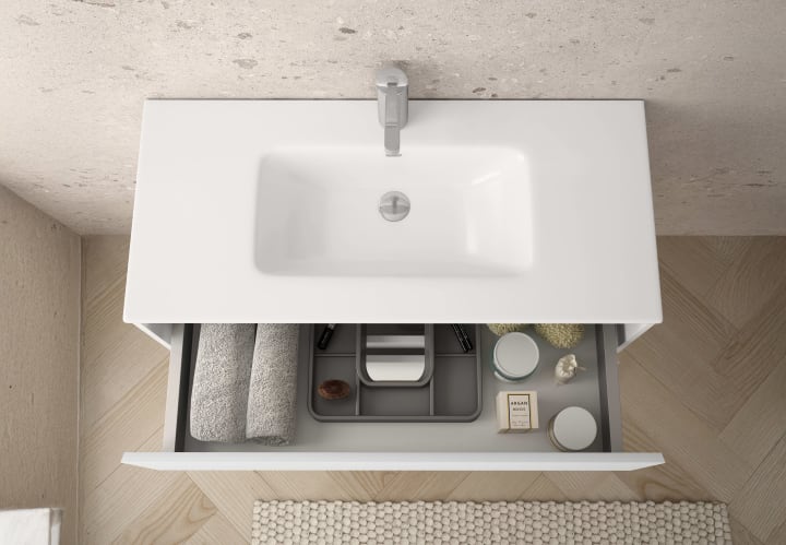 Meuble de salle de bains profondeur réduite 37,8 cm Aqua Campoaras détail 26