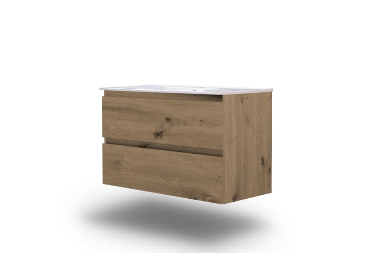 Meuble de salle de bains profondeur réduite 37,8 cm Aqua Campoaras principal 4
