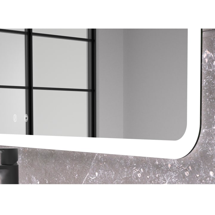 Miroir de salle de bains avec éclairage LED Mykonos Eurobath détail 1