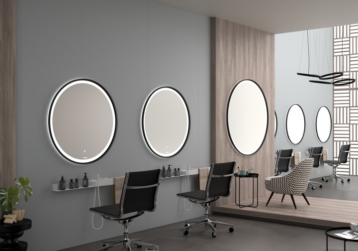 Miroir de salle de bains avec éclairage LED Seychelles Eurobath environnement 6