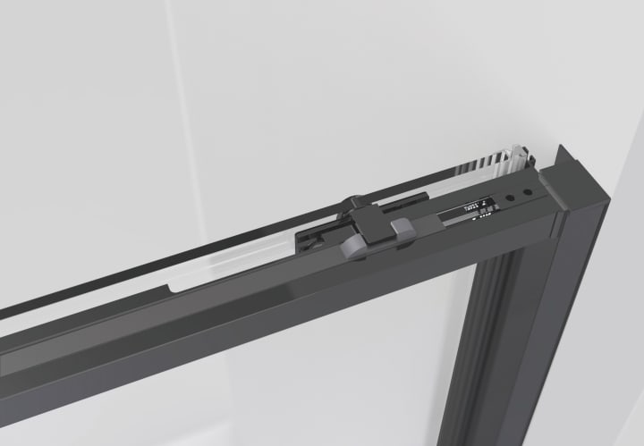 Paroi de douche noir mat Twenty GME détail 4