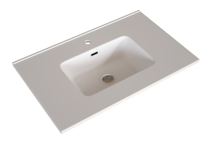 Ensemble de meubles de salle de bains en bois massif Laponia Bruntec détail 3