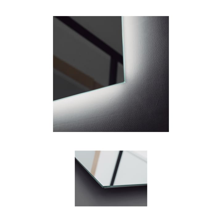 Miroir de salle de bains avec éclairage LED Suecia Ledimex détail 5