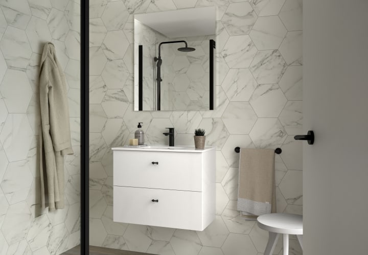 Ensemble de meubles de salle de bains  fond réduit 35 cm Inara Salgar principal 3