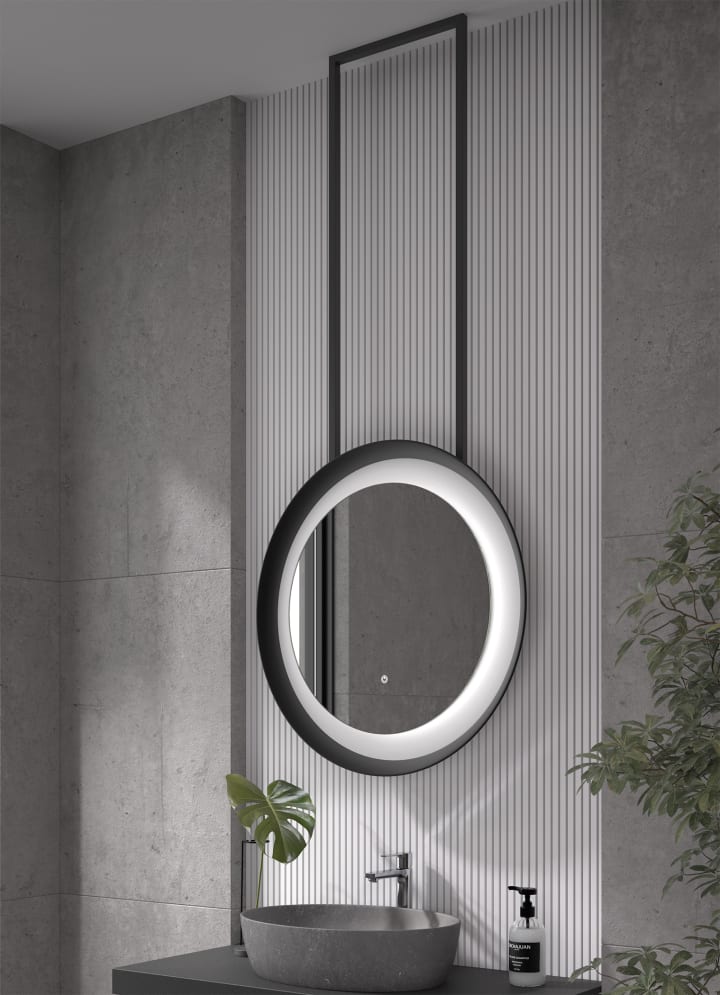 Miroir de salle de bains avec éclairage LED Bahia Eurobath environnement 6