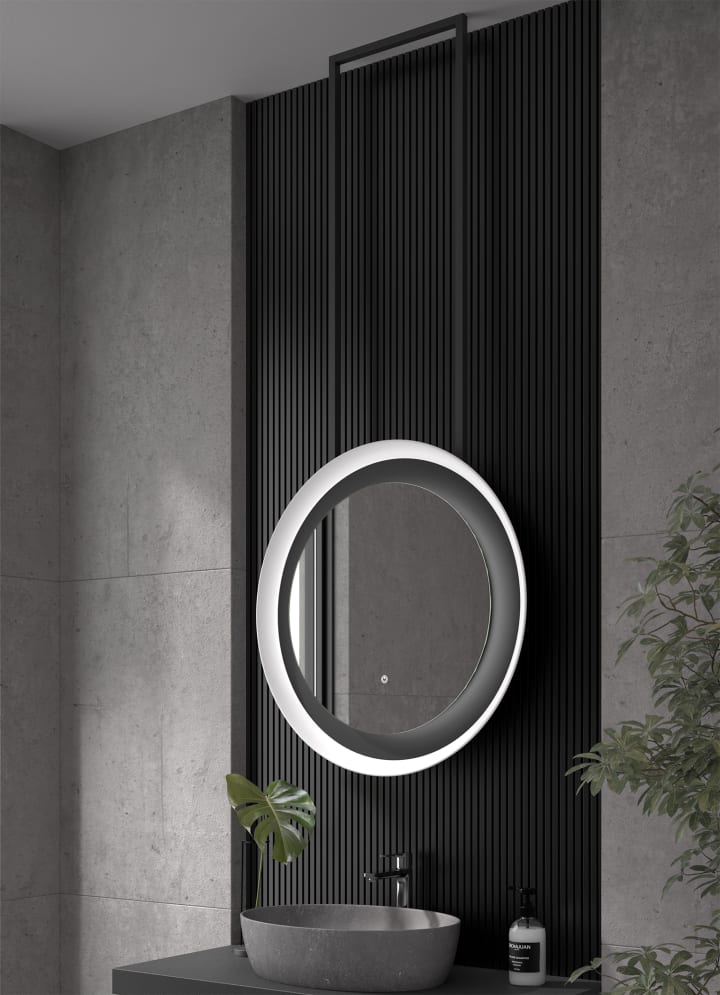 Miroir de salle de bains avec éclairage LED Bahia Eurobath environnement 5
