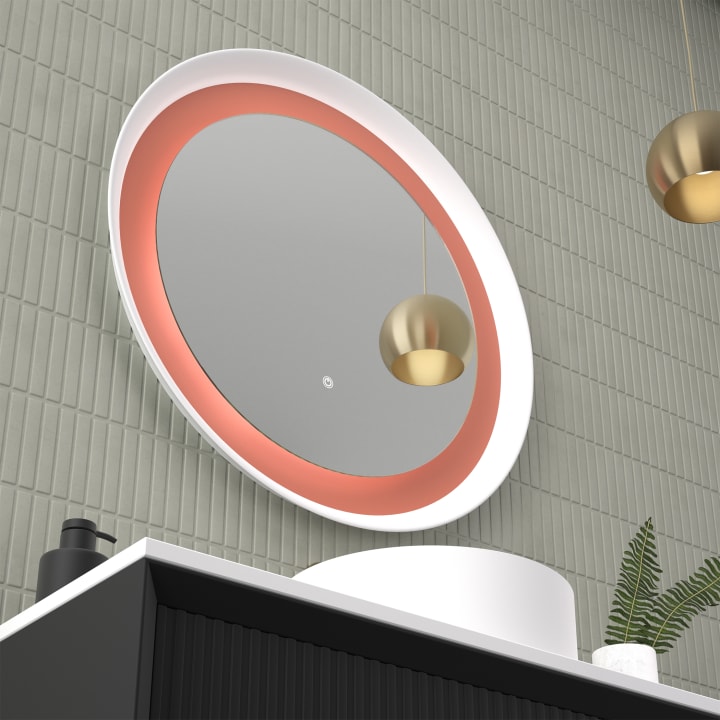 Miroir de salle de bains avec éclairage LED Bahia Eurobath détail 1