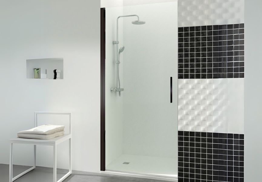 Open Douche Paroi de douche Open (Combi A) GME Frontale 1 panneaux pivotant, 6 mm ...